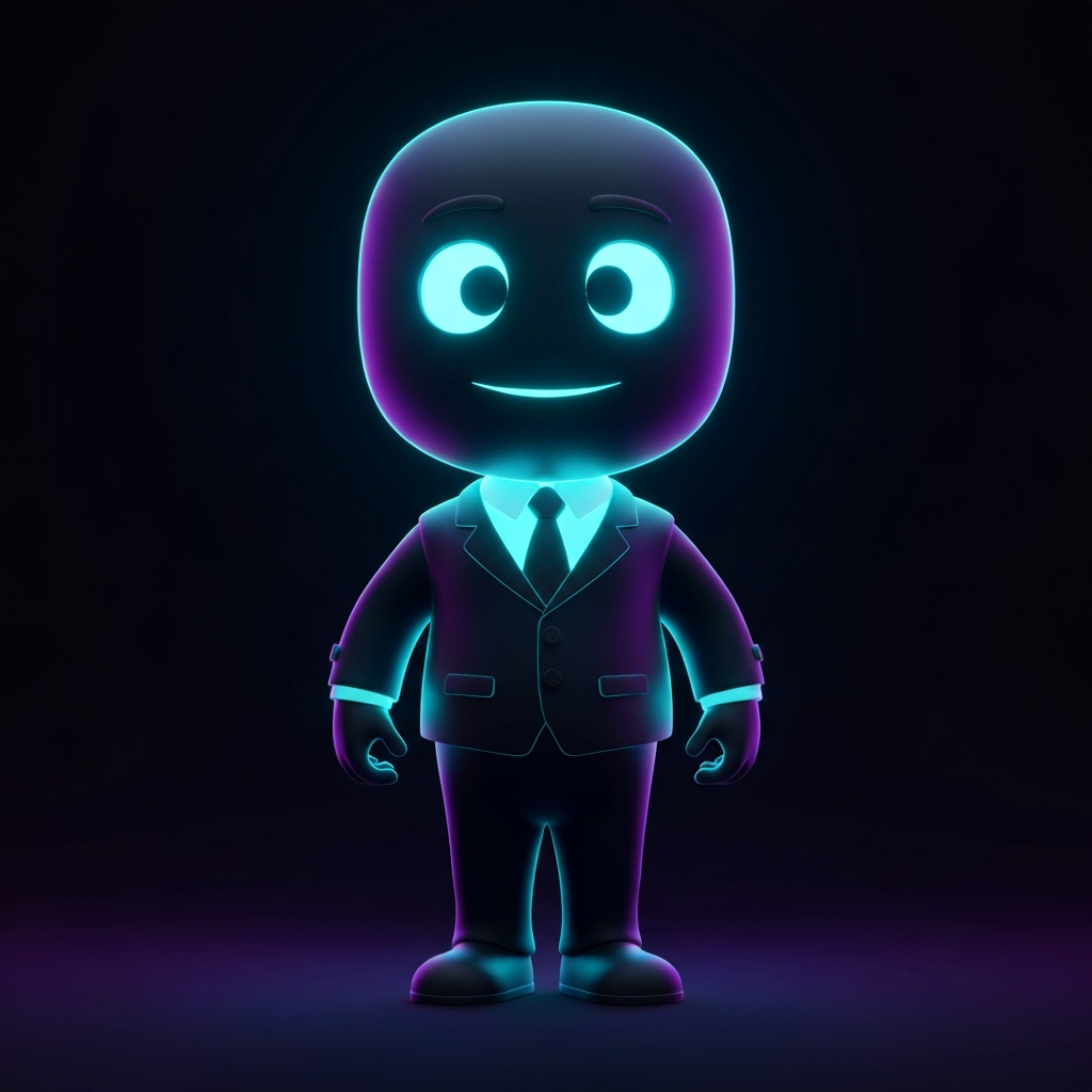 mascote 3D gerado pelo Alfred